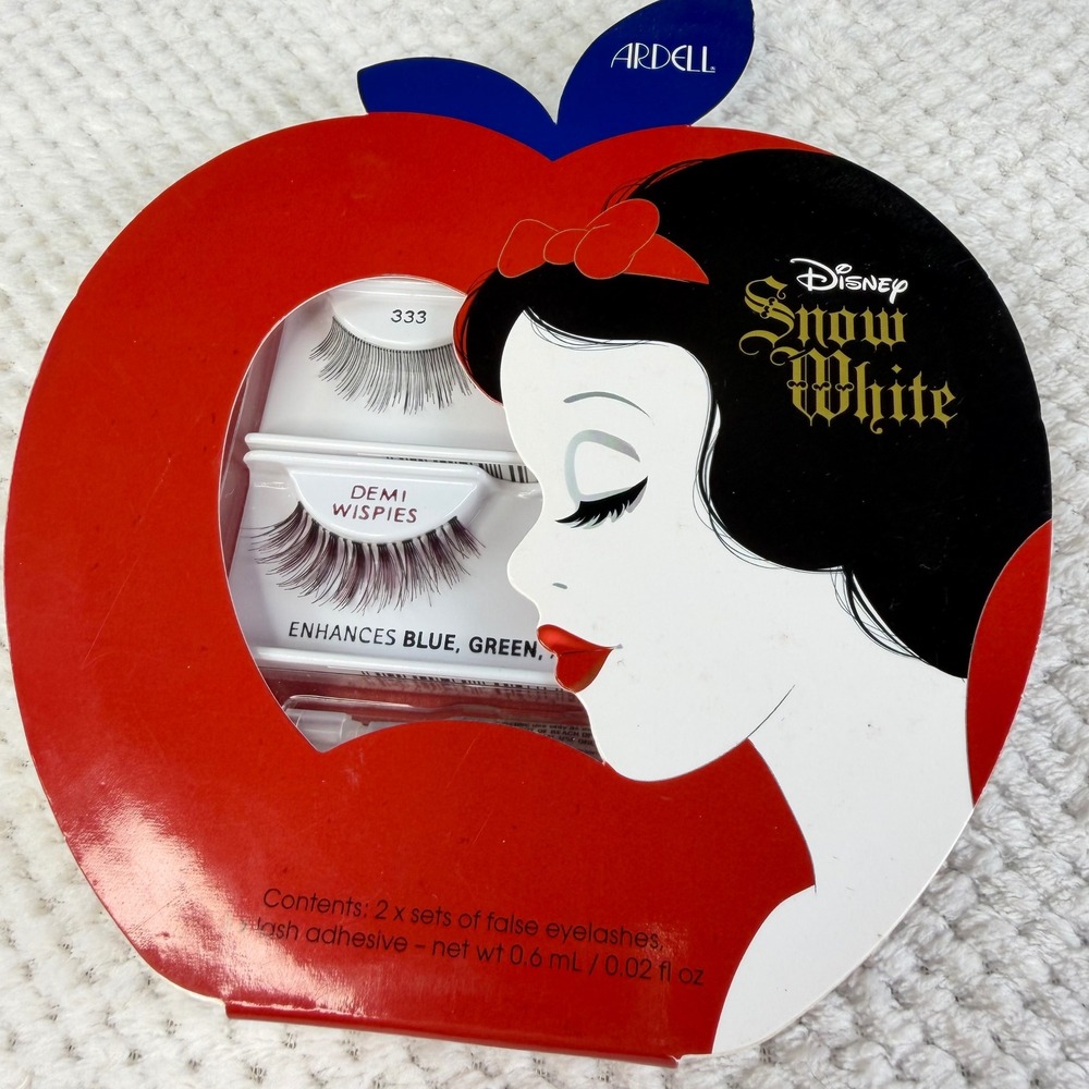 Ardell Disney Snow White False Eyelashes Set Demi Wispies & 333 with Adhesive
